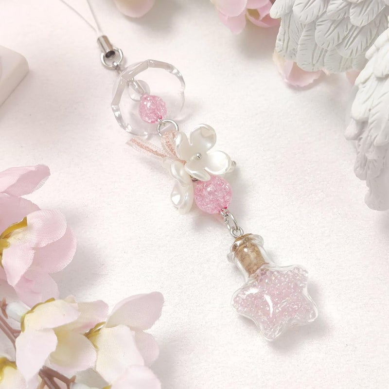 cioatu 1-4PCS Cute Phone Charms Aesthetic Y2K Cell Phone Charms Strap Strawberry Butterfly Star PhoneCharm Y2K Accessories for Bag Keychain Airpods Camera Pendants Decor - Image 4
